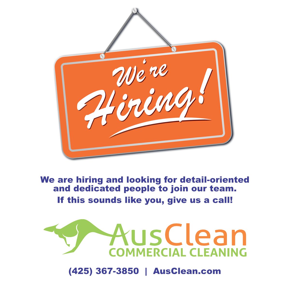 AusClean Commercial | We Are Hiring